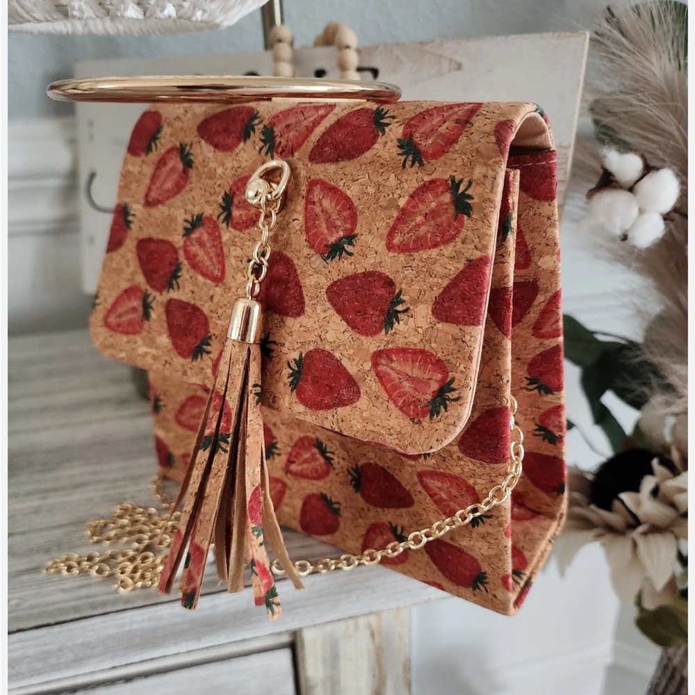 strawberry cork bag